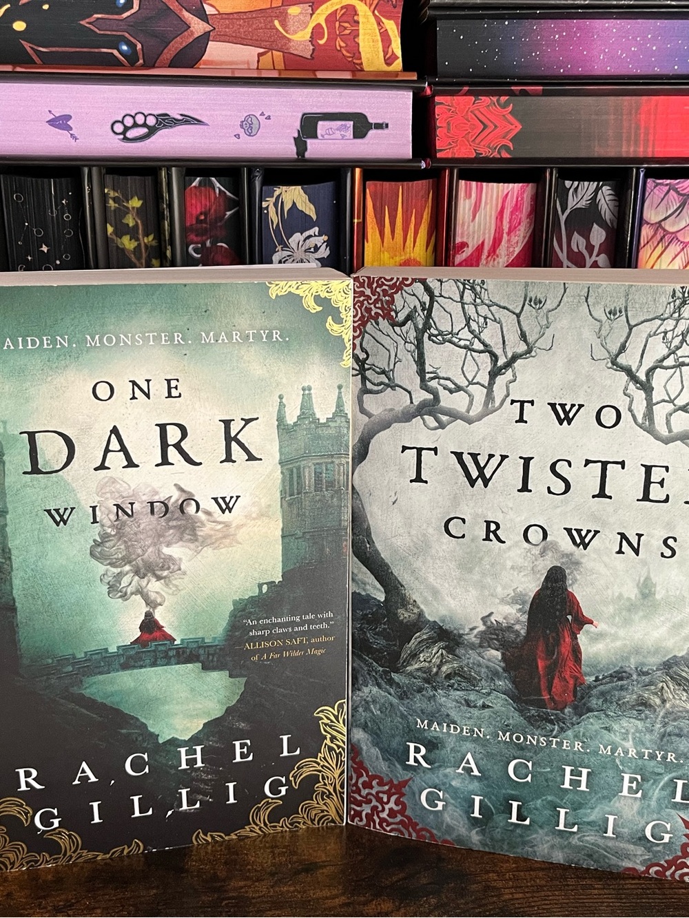 Rachel Gillig's One Dark Window and Two Twisted Crowns book set